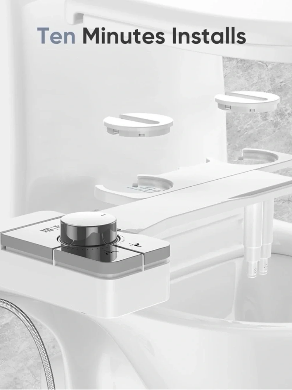 New in box bidet attachment that easily installs under most standard toilet seat